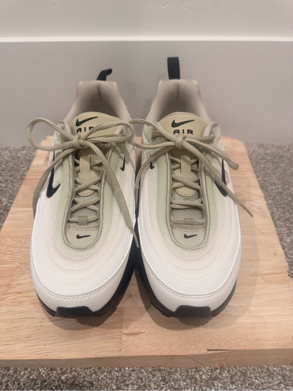Nike Women’s Air Sneakers — Cream with Black Accents